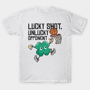 St. Patrick's Day Shamrock Clover Basketball Hoops T-Shirt